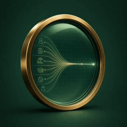 Precision lens connecting financial cash flows
